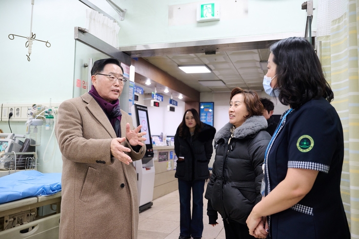 강수현 양주시장 27일 양주예쓰병원 격려방문