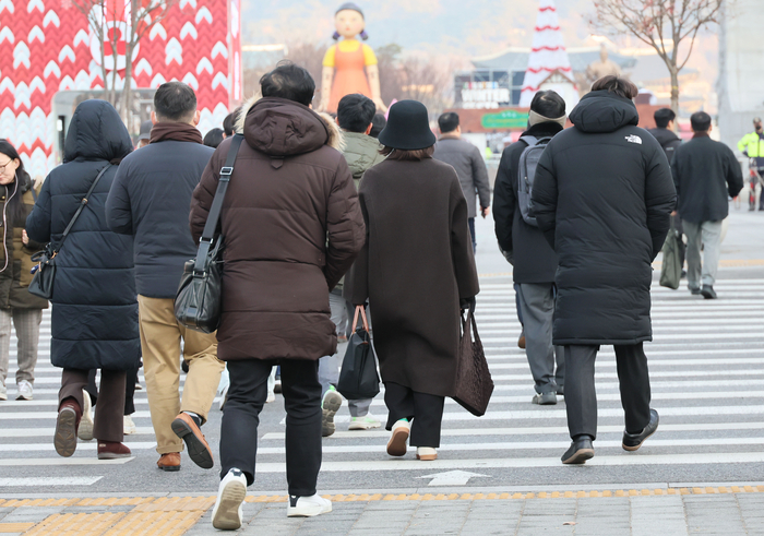 새해 첫 출근하는 시민들