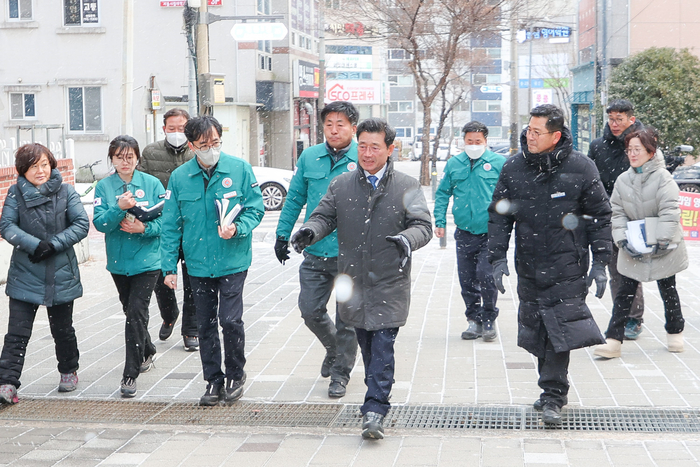 정인화 광양시장, 한파 속 주요 사업장 방문 소통행보 이어가