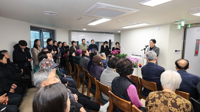 과천시 12일 문원동 청계경로당 개소식 개최