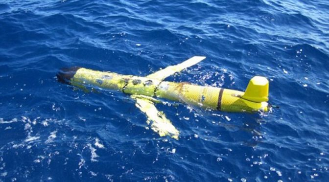 미 해군이 활용 중인 수중 글라이더인 '시글라이더(Seaglider)'. 사진=국제해양안보센터(Center for International Maritime Security) 제공