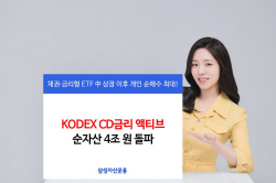 삼성자산운용, KODEX CD금리액티브 순자산 4조원 돌파