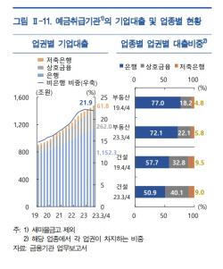 "상호금융 등 비은행 기업대출 절반이 건설·부동산업에"