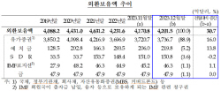 지난달 외환보유액 두 달 연속 증가...세계 9위 수준