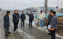 주광덕 남양주시장 ‘오남천 기름유출’ 방제현장 점검