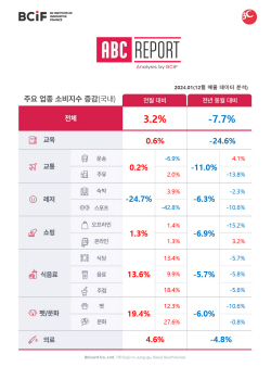 "지난달 전 분야 매출, 전월比 3.2%↑…펫·문화 19% 급등"