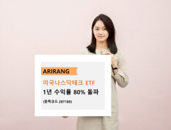 한화운용 ‘ARIRANG 미국나스닥테크’ ETF, 1년 수익률 80%↑