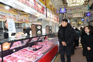 하은호 군포시장 ‘설맞이 전통시장’ 응원방문