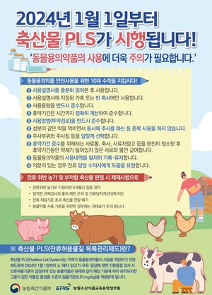 봉화군, 축산물 잔류허용물질 목록관리제도 시행