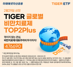 미래에셋운용, ‘TIGER글로벌비만치료제TOP2Plus ETF’ 신규 상장