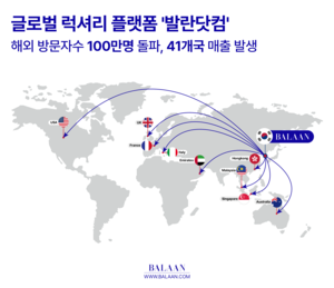 글로벌 서비스 ‘발란닷컴’, 해외 사용자 누적 100만명 돌파