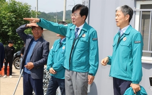 김성 장흥군수, 봉동교 재가설 등 재해예방사업 현장점검