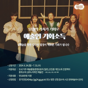 김포시 ‘경기도예술인 기회소득’ 24일부터 접수