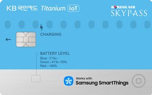 KB국민카드, ‘KB국민 스카이패스 IoT 티타늄카드’ 한정판 출시