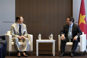조현준 효성 회장, 팜 민 찐 베트남 총리와 협력 논의