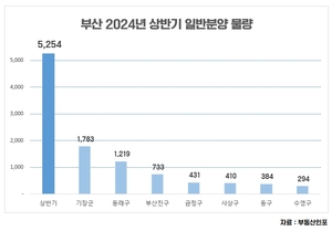 올 상반기 부산 아파트 청약 시장 꽁꽁 얼었다