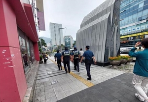 부산진경찰서 ‘서면문화로’ 일대 노숙인 주취소란 단속 추진