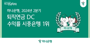 하나은행 “퇴직연금 DC 수익률 5분기 연속 시중은행 1위”