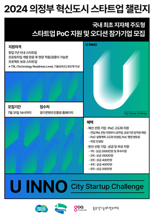 경콘진, ‘2024 의정부 혁신도시 스타트업 챌린지’ 기업 오디션 공모