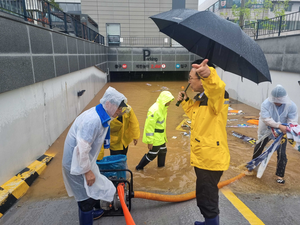 강정구 평택시의회 의장, 집중호우 피해 현장 긴급점검