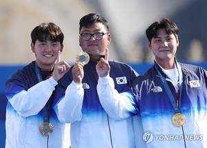 한국 남자 양궁, 파리올림픽 단체전 금메달..올림픽 3연패