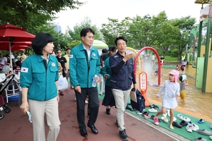 하은호 군포시장, 폭염저감시설 운영실태 로드체킹