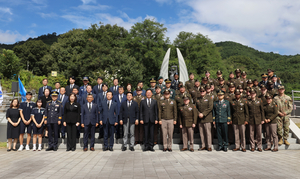 칠곡군, 303고지 추모비 한미합동 참배행사 개최