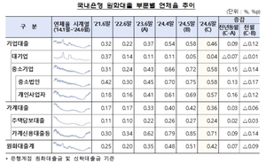 “연체채권 정리 확대” 6월 국내은행 대출 연체율 0.09%p↓