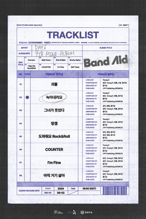 ‘컴백’ 데이식스, 새 앨범 수록곡에 멤버 전원 작사·곡 참여