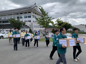 경북교육청, 전시 비상사태 대비 예비 소산 시설 이동훈련 실시