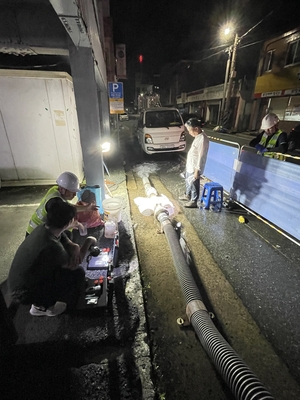 강진군, ‘맥동류·플러싱’ 공법 상수관 세척 완료