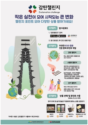 경북문화관광공사, ESG 문화 캠페인 ‘감탄챌린지’로 친환경 관광문화 조성