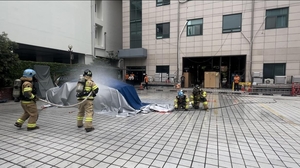 대구 북구 의회 복지보건위원회, 대구북부소방서 전기차 화재 시 대응방안 토의 및 훈련 참관