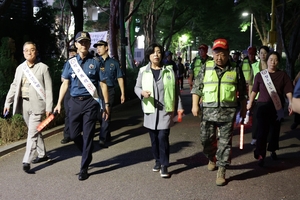 신계용 과천시장, 추석맞이 민-관-경 야간 합동순찰