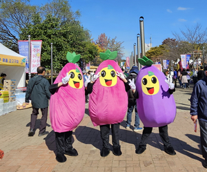 여주시 고구마 조형물과 캐릭터, 지역 새 명물로 ‘인기몰이’