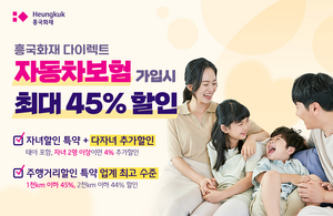 흥국화재, 다이렉트 자동차보험 가입 시 ‘최대 45%’ 할인