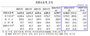 달러 강세에...10월 외환보유액 4개월만에 감소