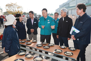 구복규 화순군수, 2024년산 공공비축미곡 매입 현장 방문