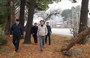 김동근 의정부시장, 내년 맨발걷기길 조성대상지 로드체킹