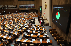 ‘내란 상설특검’ 국회 본회의 통과…與에서도 23명 찬성