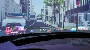 [CES 2025] 현대모비스, 홀로그래픽 HUD 첫 공개…車 유리에 온갖 정보 담는다